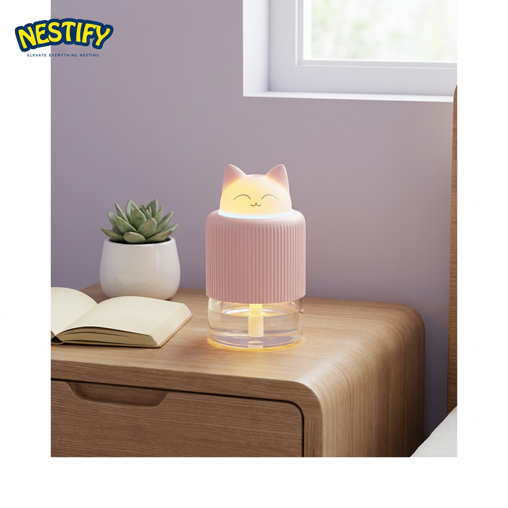 Mini Humidifier – Cute Cat Mist Diffuser