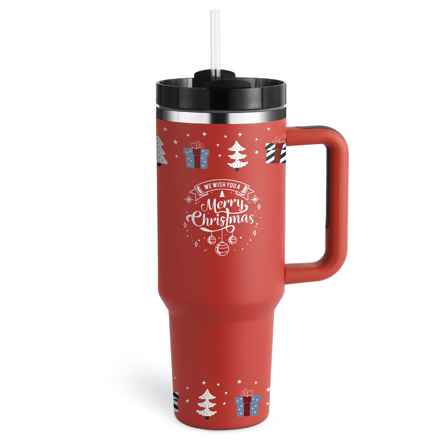 🥤 40oz Insulated Tumbler with Handle & Straw