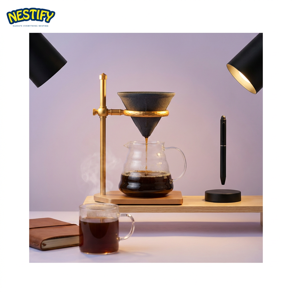 Nestify™ Microporous Ceramic Pour-Over Coffee Filter – Barista-Grade Brew Essential
