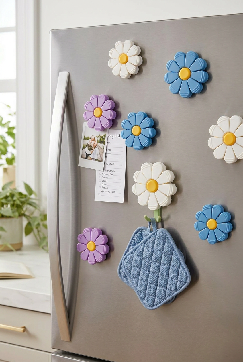 Bloom Clips — Magnetic Flower Bag Clips & Kitchen Organizers