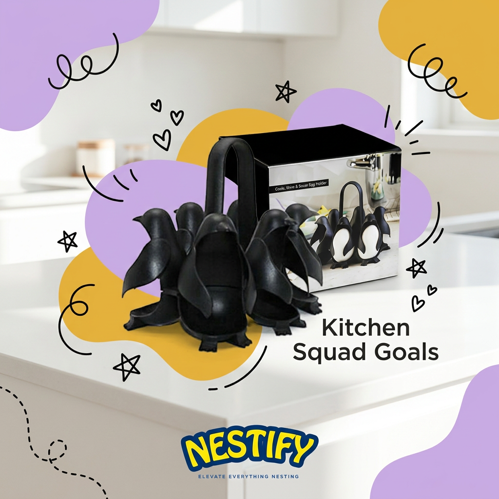 Nestify™ Cute Penguin Egg Holder & Cooker
