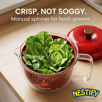 Nestify Apple Salad Spinner & Veggie Washer