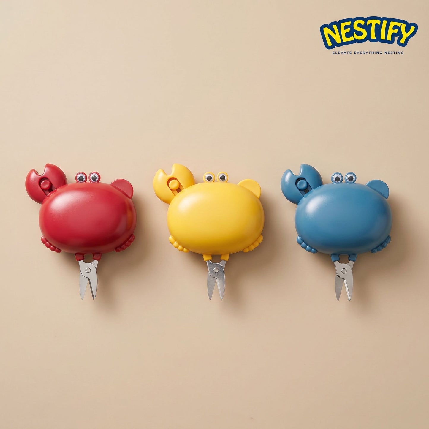 Nestify 3‑in‑1 Crab Bottle Opener & Box Cutter Magnet