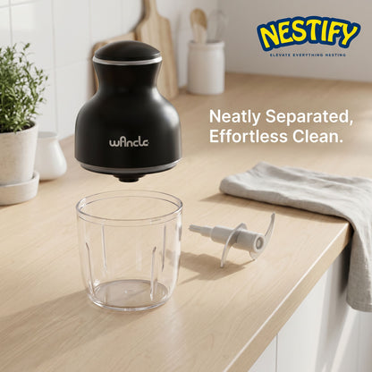 Nestify 0.6L Wancle Food Processor – 350W Mini Chopper