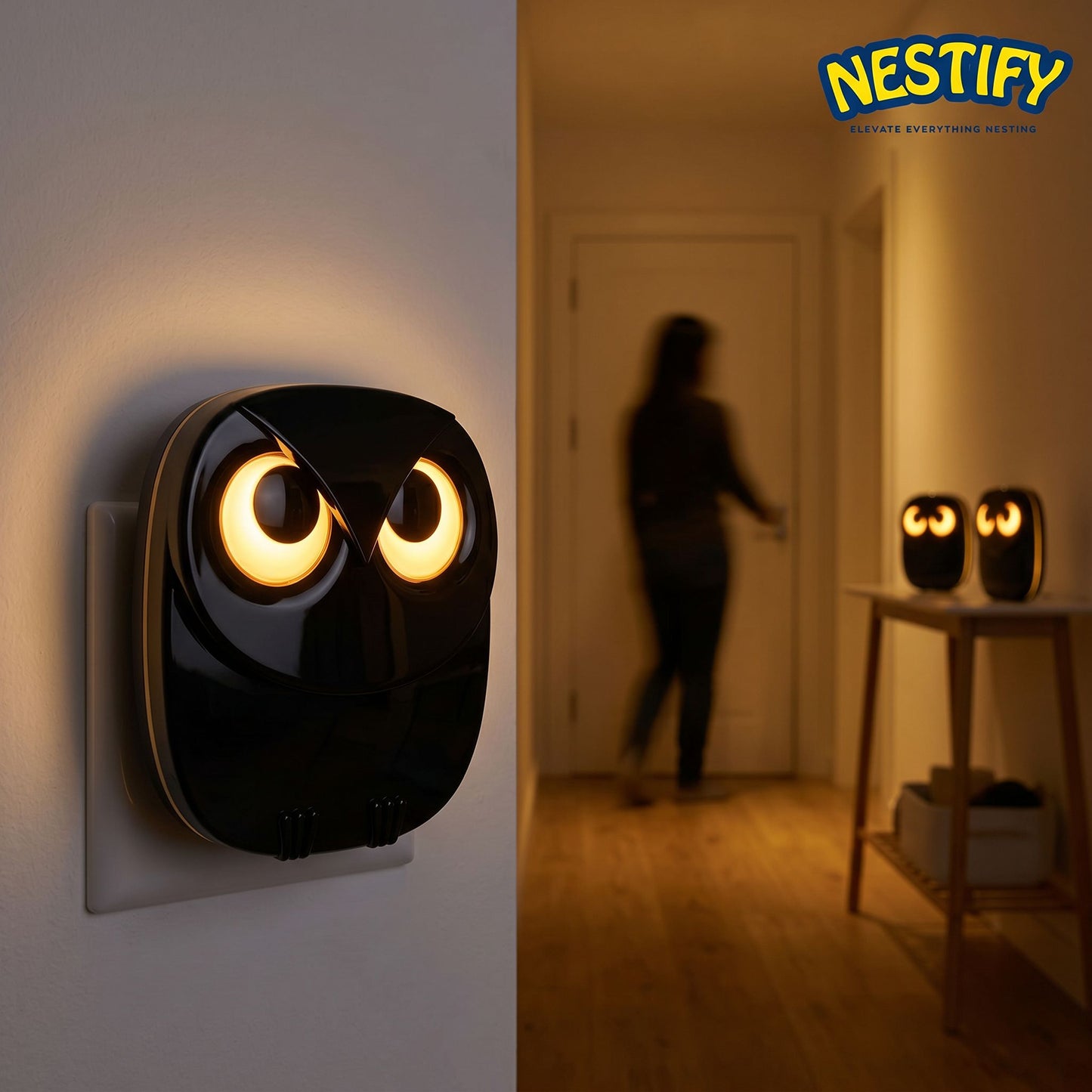 Nestify Owl Wireless Doorbell Chime – Cute Long‑Range Door Bell Kit