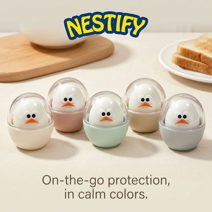 Nestify Portable Egg Holder Set – Shatter‑Proof Boiled Egg Cases (2‑Pack)