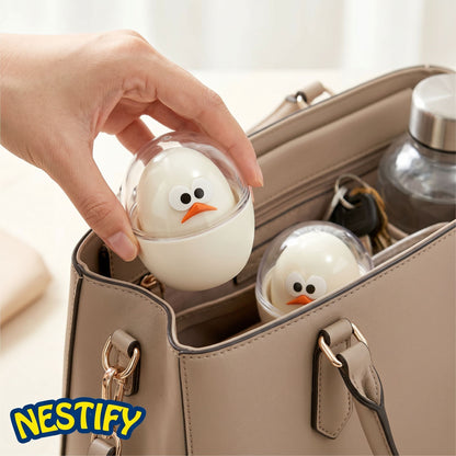 Nestify Portable Egg Holder Set – Shatter‑Proof Boiled Egg Cases (2‑Pack)