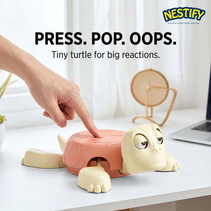 Nestify Funny Turtle Cup Coaster – Interactive Prank & Anti‑Stress Toy