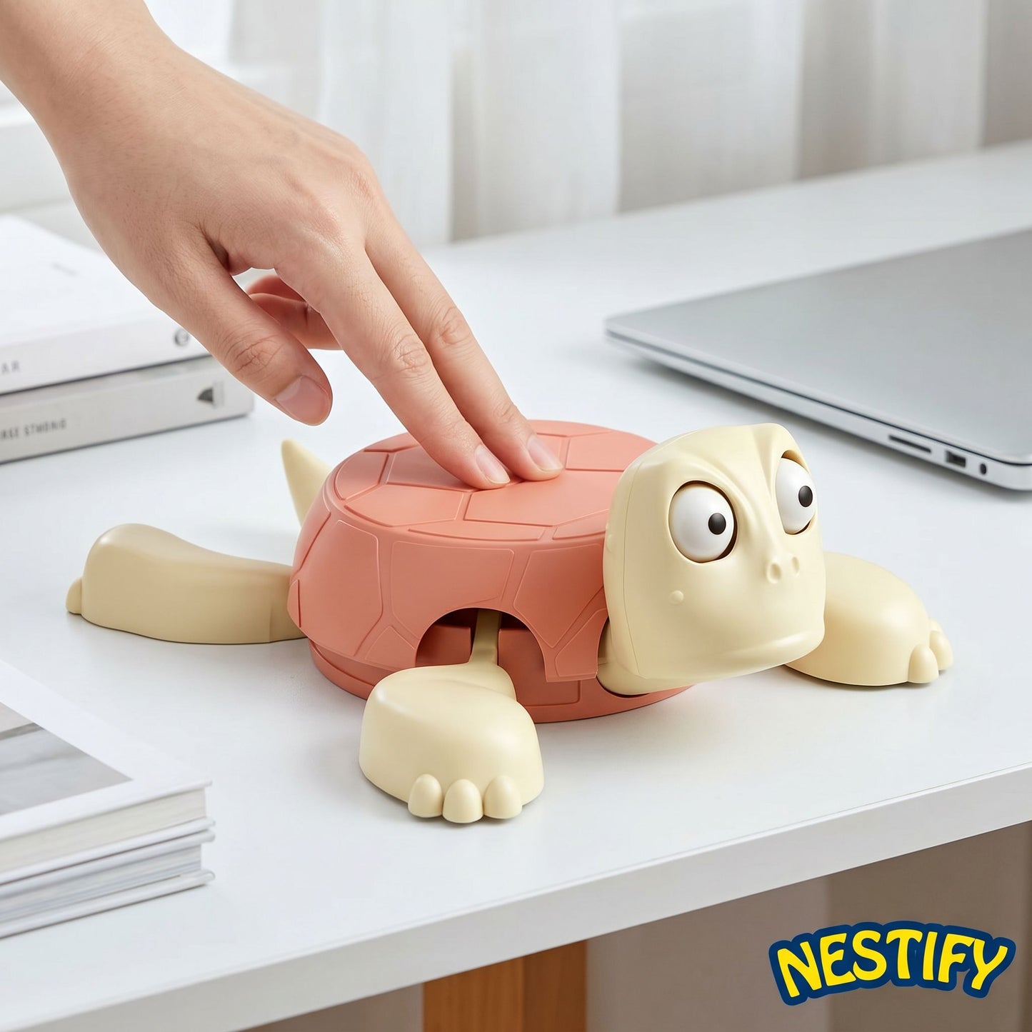 Nestify Funny Turtle Cup Coaster – Interactive Prank & Anti‑Stress Toy