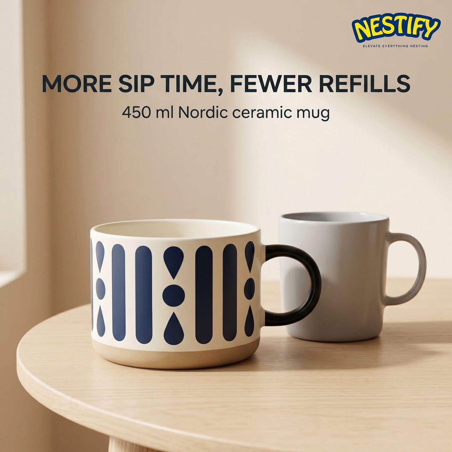 Nestify KEMORELA Nordic Ceramic Mug
