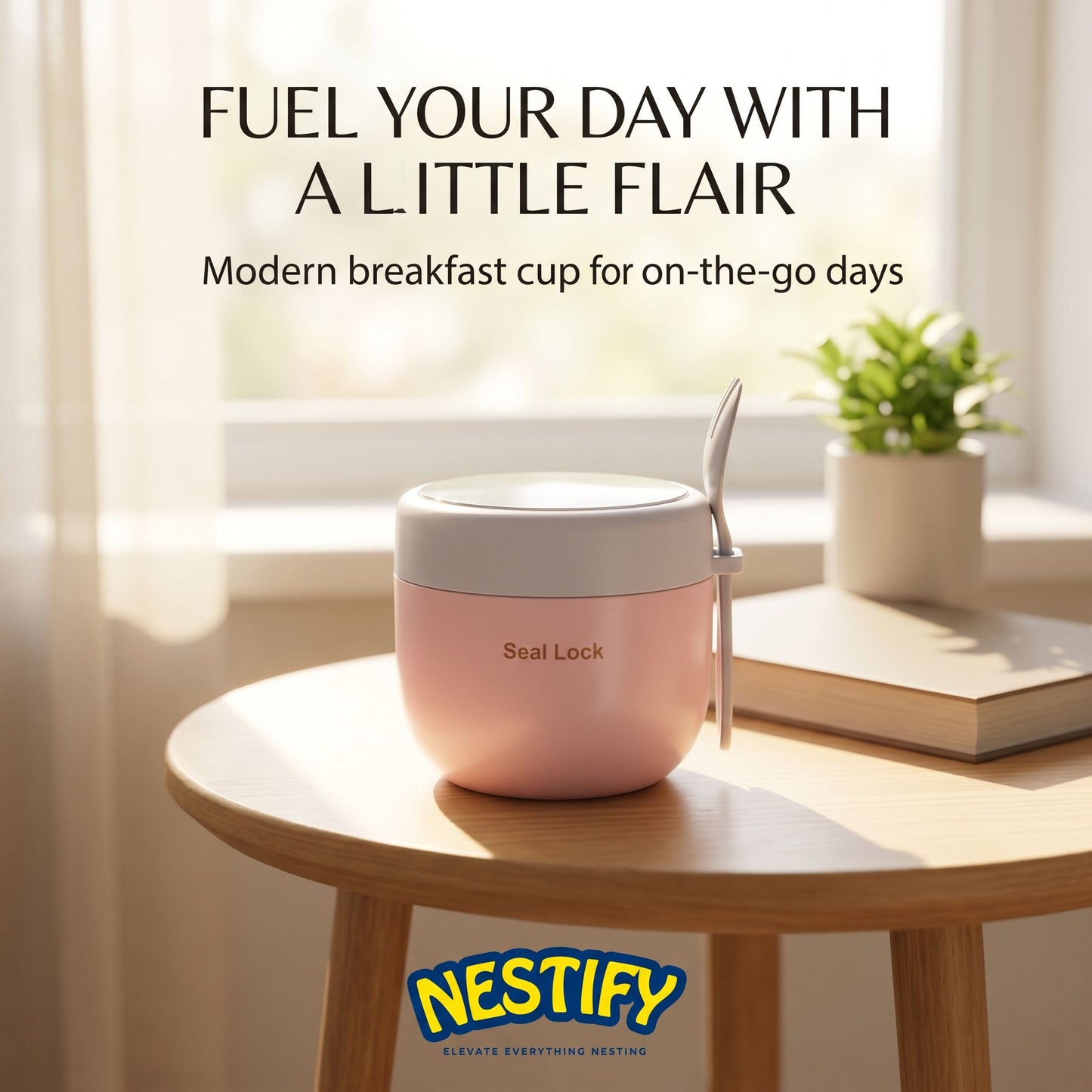 Nestify Breakfast Cup & Portable Bento Lunch Box