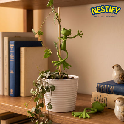 Nestify Frog Plant Clips – Reusable Bendable Garden Ties (13 cm)