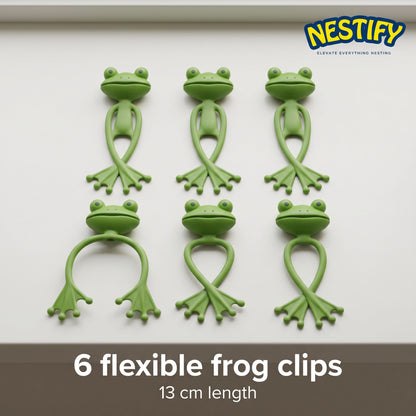 Nestify Frog Plant Clips – Reusable Bendable Garden Ties (13 cm)