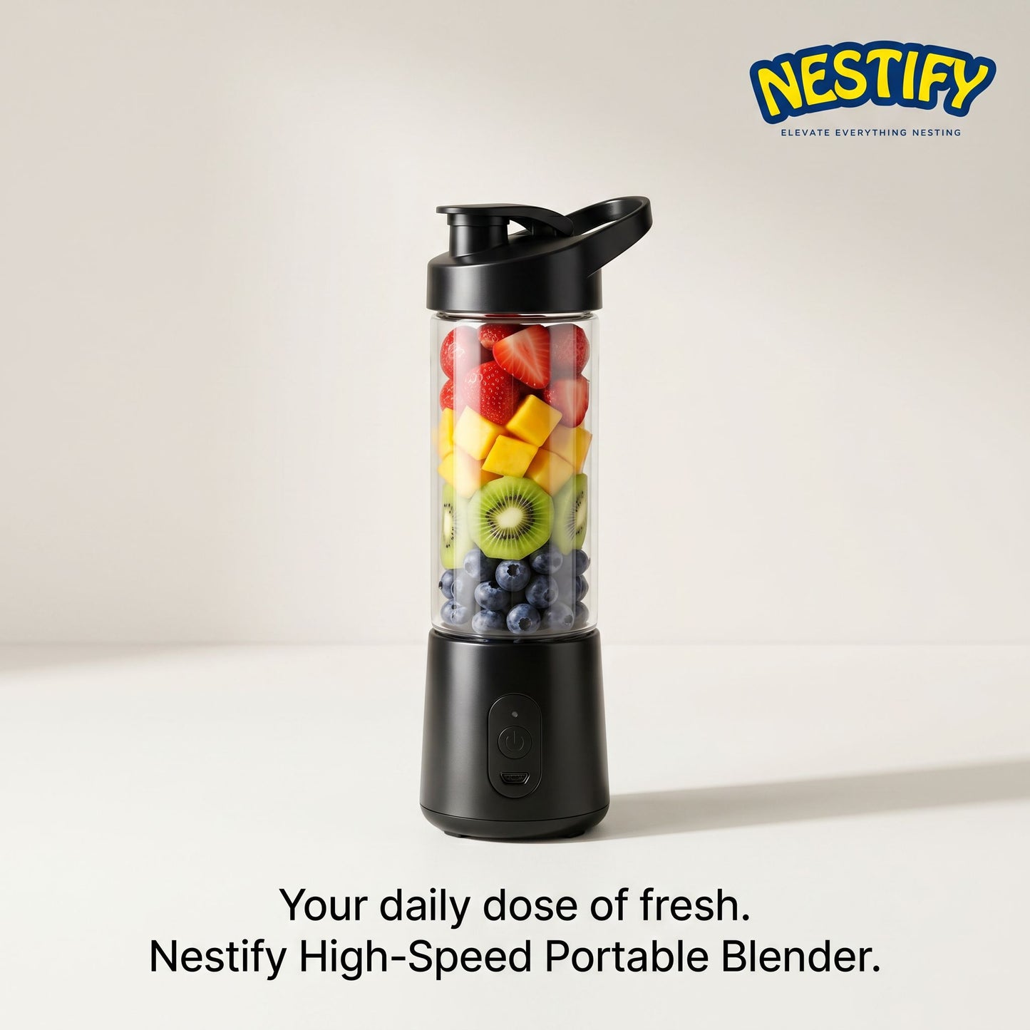 Nestify Portable High-Speed Blender – 360W Personal Smoothie Maker