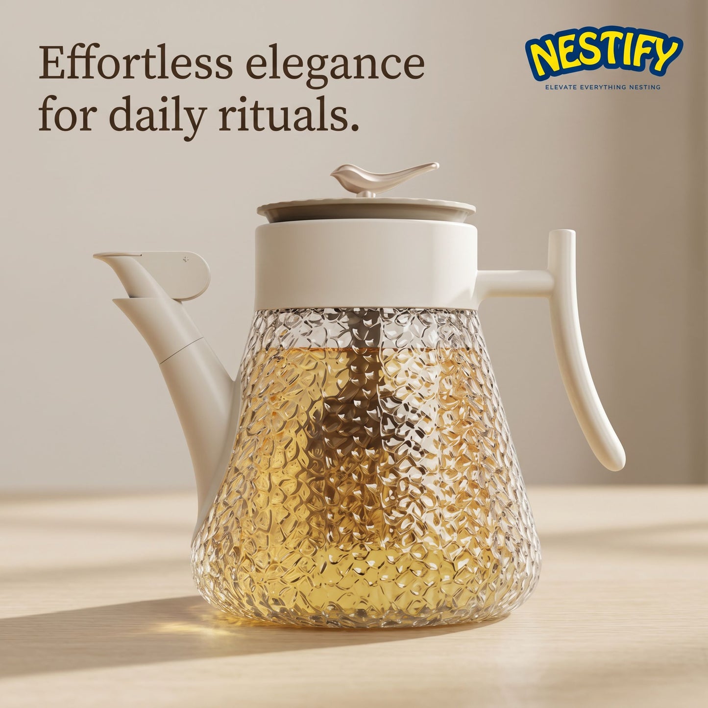 Nestify™ Glass Oil Dispenser – Modern Anti‑Drip Kitchen Cruet