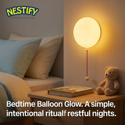 Cute Balloon Night Light – Kids Bedroom Silicone Lamp