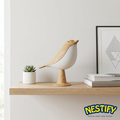 Nestify™ Touch‑Control Bird Lamp – Dimmable Ambient Light