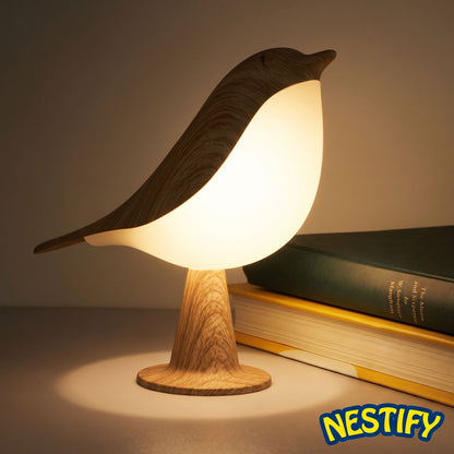 Nestify™ Touch‑Control Bird Lamp – Dimmable Ambient Light