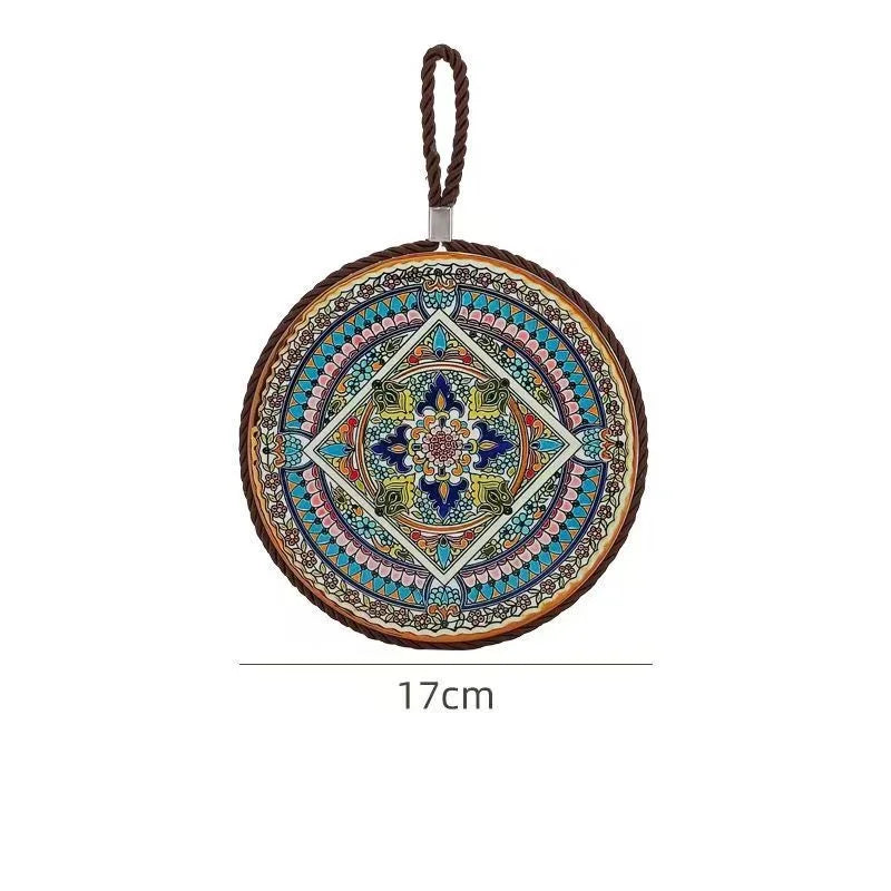 Nestify™ Vintage Ceramic Heat-Resistant Mat – Elegant Table Guardian