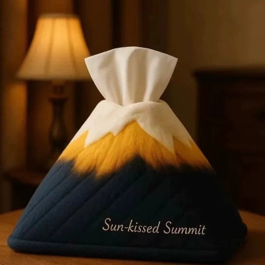Nestify™Mount Fuji Plush Tissue Box – Turn Tissues into Mountain Magic | Zen Minimalist Countertop Decor