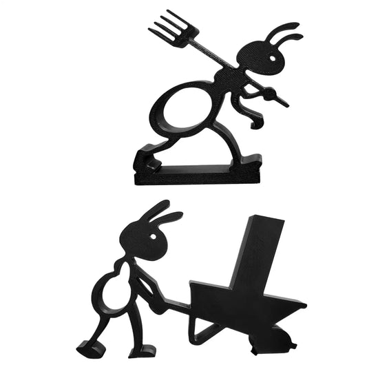 Ant-Shaped Toilet Paper Holder (Matte Black)