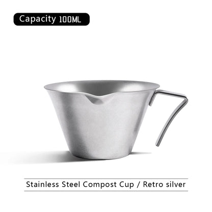 Stainless Steel Espresso Extraction Cup with Scale