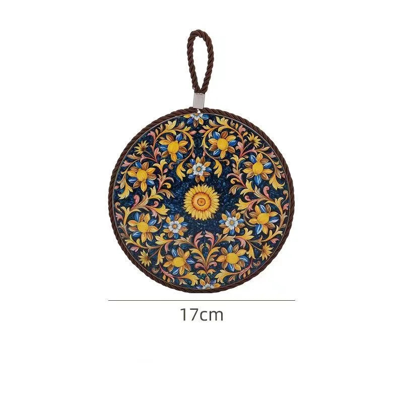 Nestify™ Vintage Ceramic Heat-Resistant Mat – Elegant Table Guardian
