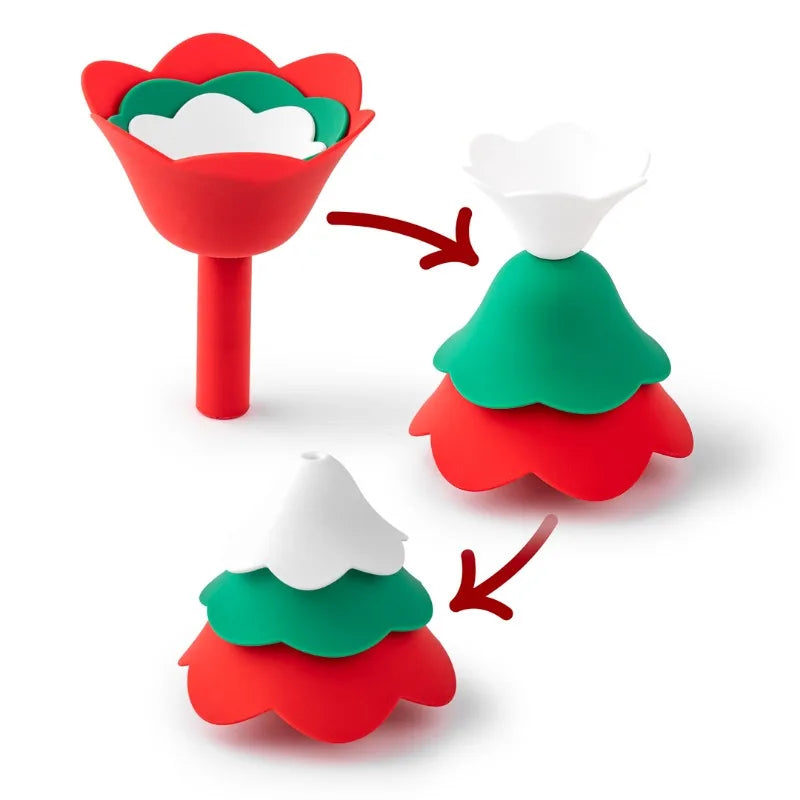 Nestify™Flower-Shaped Silicone Funnel Set of 3 | Mess-Free Pouring in Vibrant Colors | Food-Grade Kitchen Helpers