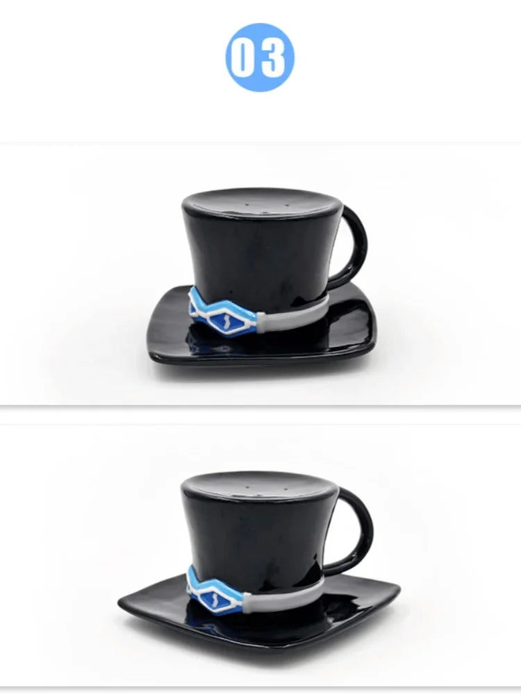 Anime Hat-Style Coffee Cup & Saucer Set