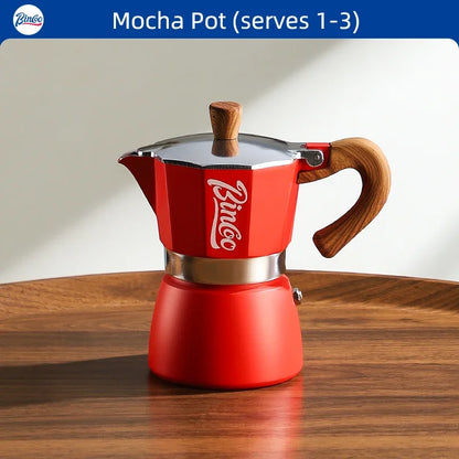 Nestify™ Electric Moka Pot Espresso Maker – Italian Stove-Top Coffee Brewer for Home Barista