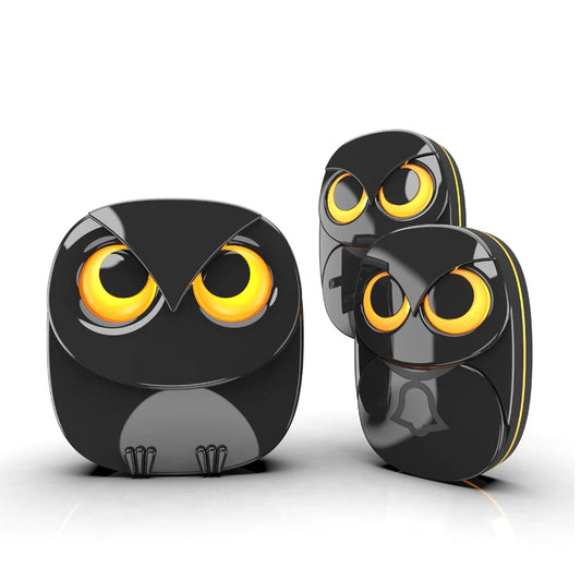 Nestify™ Owl Wireless Doorbell Chime – Cute Long-Range Waterproof Door Bell Kit with 35 Melodies & LED Flash