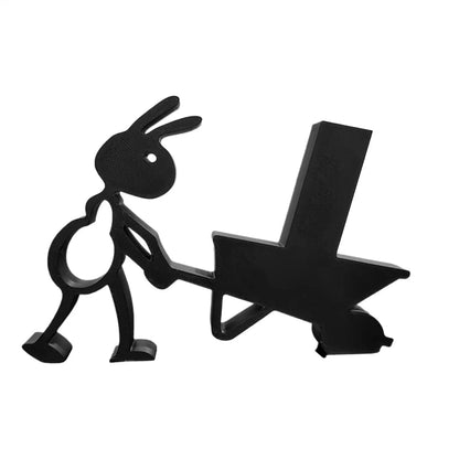 Ant-Shaped Toilet Paper Holder (Matte Black)