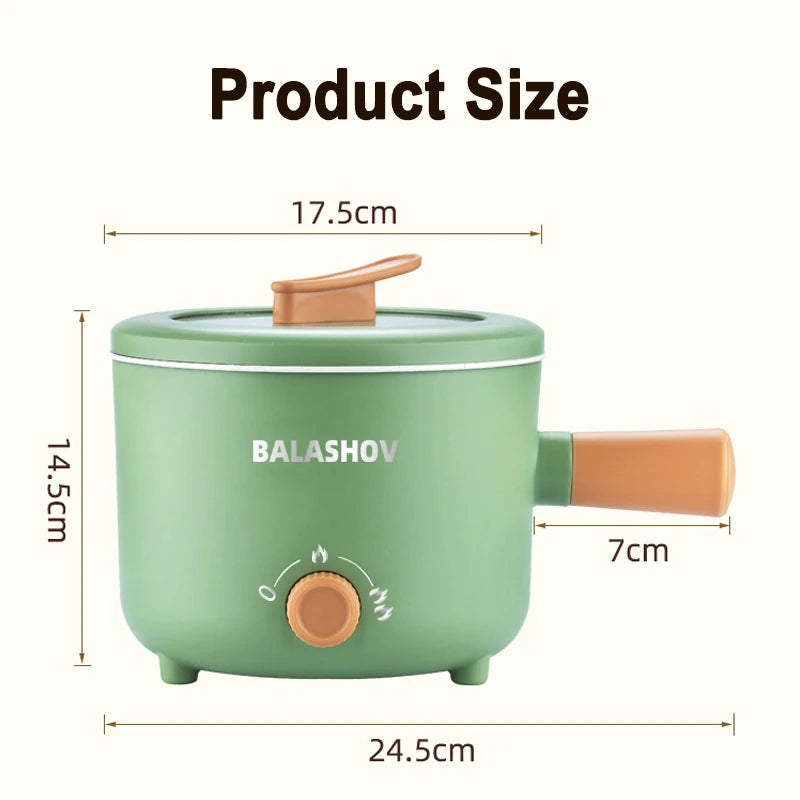 Nestify™ Mini Electric Cooker – Multifunctional Non-Stick Hot Pot Heater