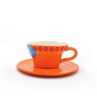 Anime Hat-Style Coffee Cup & Saucer Set