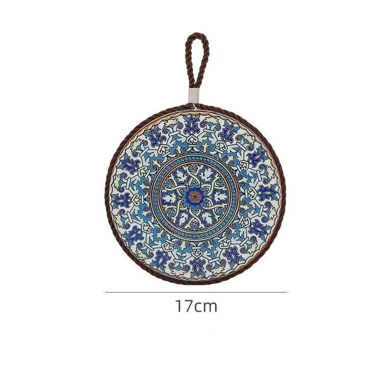 Nestify™ Vintage Ceramic Heat-Resistant Mat – Elegant Table Guardian