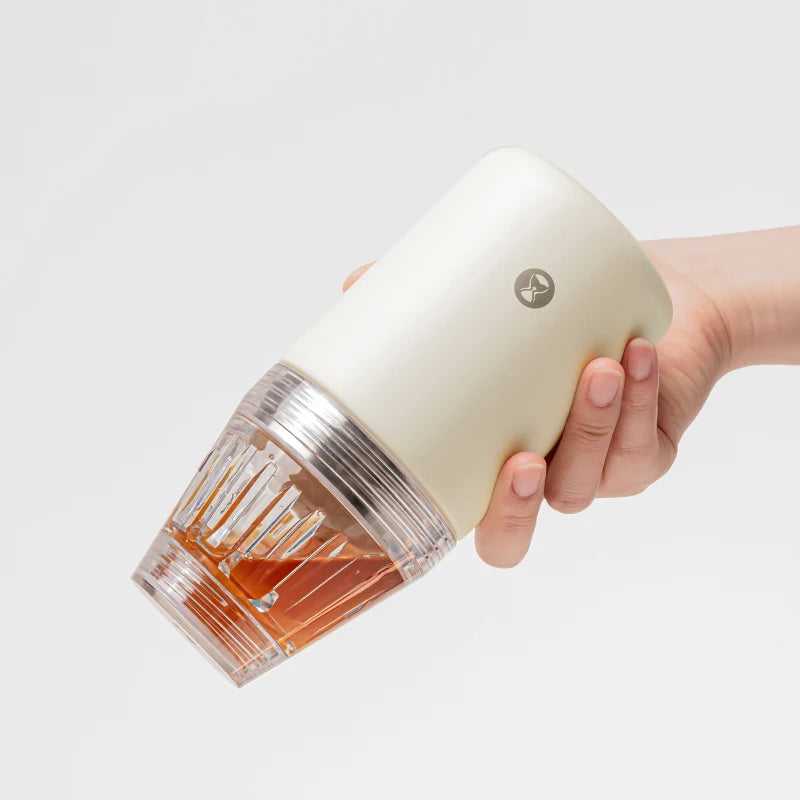 Nestify™ Crystal Eye Travel Coffee Brewer – 300ml Portable 2-in-1 Mug & Dripper for Pour-Over Coffee (Stainless Steel)