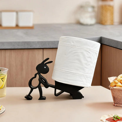 Ant-Shaped Toilet Paper Holder (Matte Black)