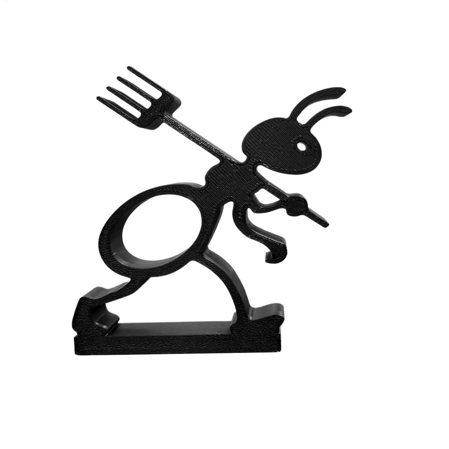 Ant-Shaped Toilet Paper Holder (Matte Black)