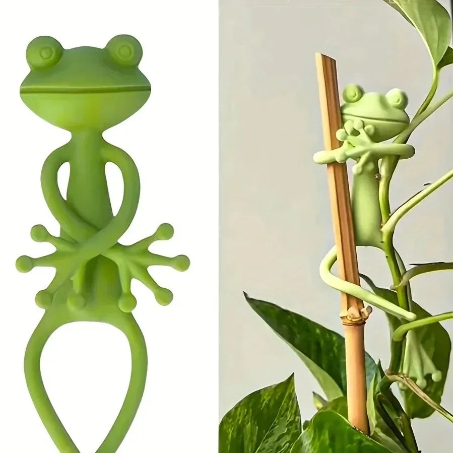 Nestify Frog Plant Clips – Reusable Bendable Garden Ties (13 cm)