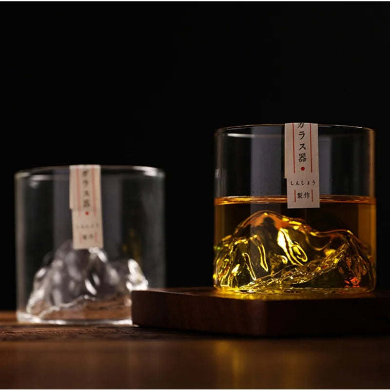 Japanese Glacier Mountain Glass Cup – Mt. Fuji Edition
