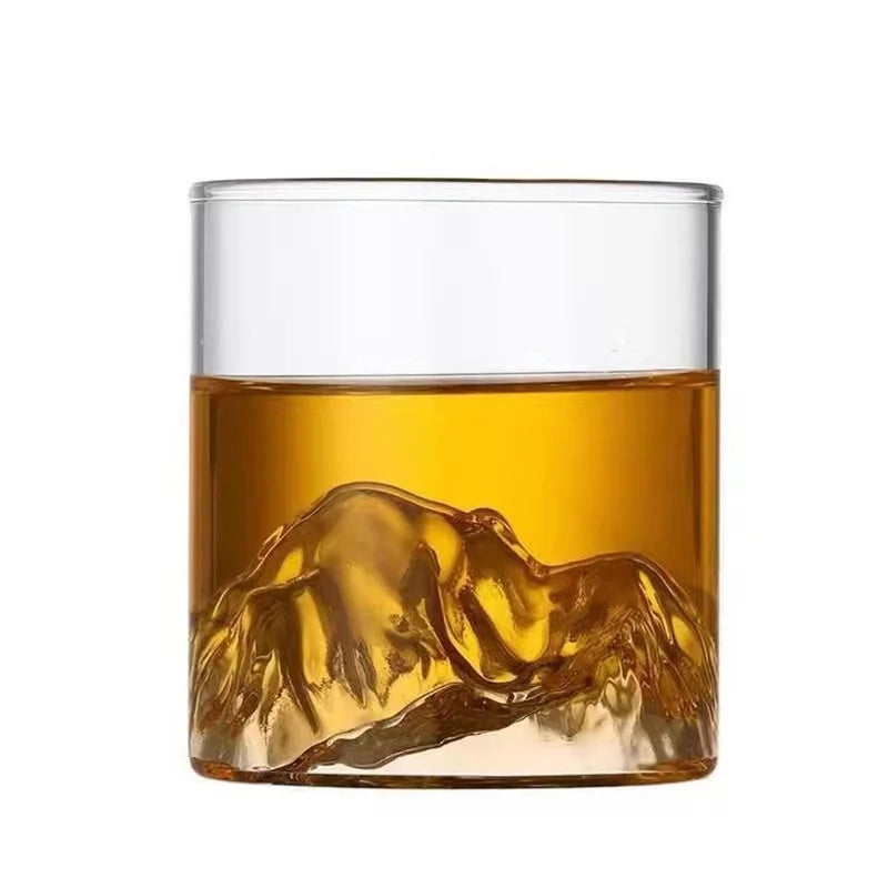 Japanese Glacier Mountain Glass Cup – Mt. Fuji Edition