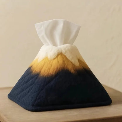 Nestify™Mount Fuji Plush Tissue Box – Turn Tissues into Mountain Magic | Zen Minimalist Countertop Decor