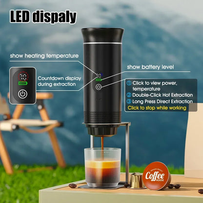 DENOKIN™ Portable Espresso Maker — 3-in-1 Coffee Companion