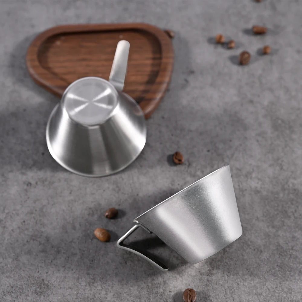 Stainless Steel Espresso Extraction Cup with Scale