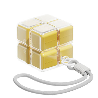 Rubik’s Cube 8-Grid Pill Organizer – Folding Magnetic Moisture-Proof Medicine Box | Portable Travel Pill Case