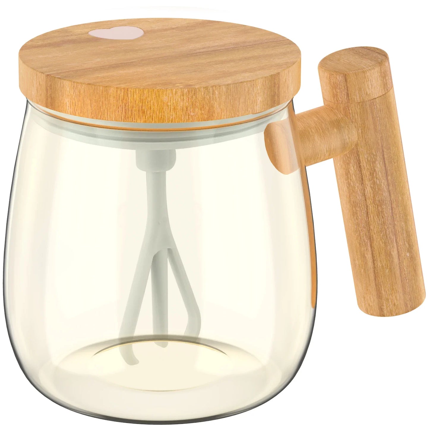 Nestify Self‑Stirring Glass Coffee Mug