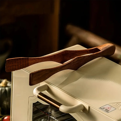 Versatile Wooden Kitchen Tongs