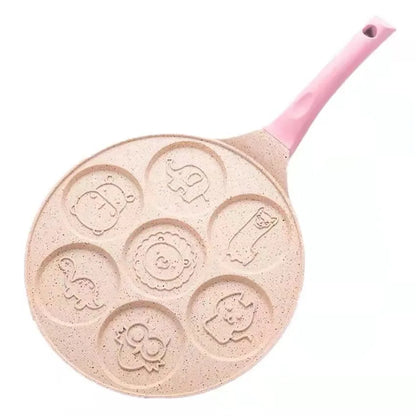 Nestify™ Seven-Hole Emoji Pancake Pan – Cute Non-Stick Griddle for Fried Eggs & Fun Breakfasts
