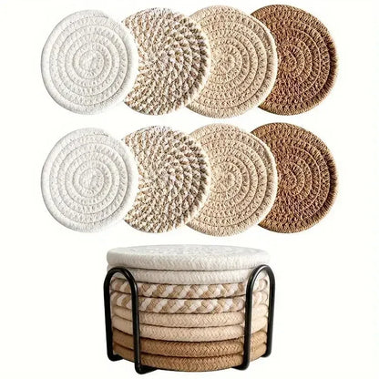 Absorbent Cotton Woven Coasters