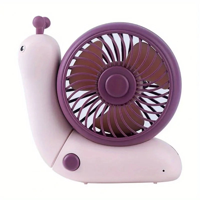 Nestify™ Snail Mini Fan – Foldable Quiet Desktop & Handheld Cooler